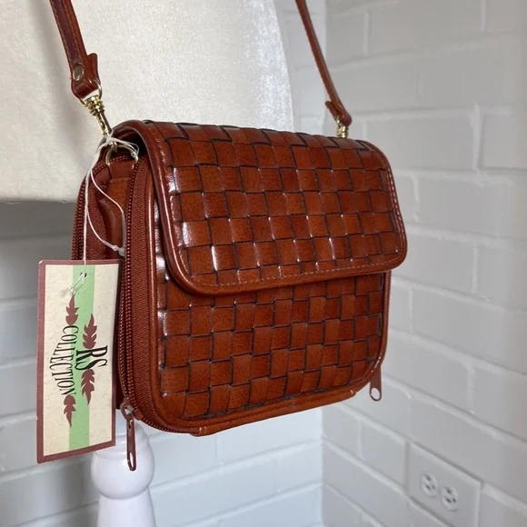 brand new purse, new crossbody bag, brown braided bag, new with tags crossbody - Picture 2 of 11